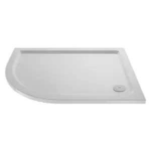 Hudson Reed Slip Resistant Offset Quadrant Shower Tray Left Hand 1200 x 800mm - White