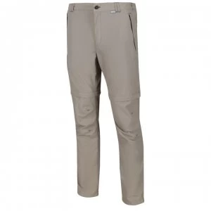 Regatta Leesville II Zip Off Walking Trousers, Short Leg Length - Parchment