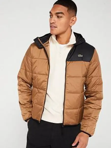 Lacoste Colour Block Padded Jacket - Size S