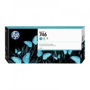 HP 746 Cyan Ink Cartridge 300ml