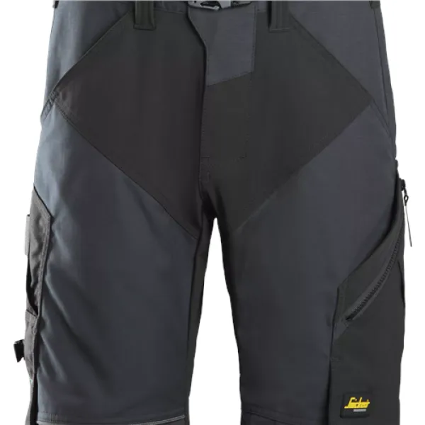 Snickers FlexiWork Work Shorts+ - Steel Grey/Black - 62