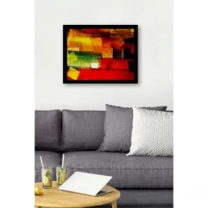 SC0641 Multicolor Decorative Framed MDF Painting