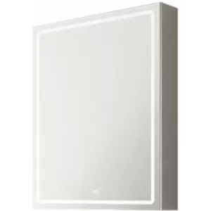 Loops - 500 x 700mm IP44 LED Bathroom Mirror Cabinet - Touch Demister & Shaver Socket