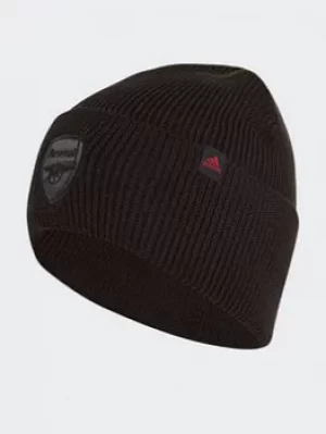 adidas Arsenal Beanie, Black/Red, Size M/L, Men