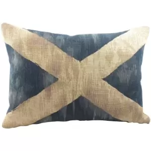 St Andrew Flag Tapestry Cushion Blue / 46 x 32cm / Polyester Filled