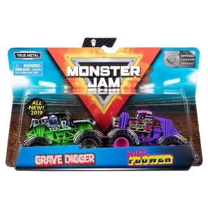 Monster Jam 2 Pack - Monster Trucks - Double Down Showdown (Random Design)