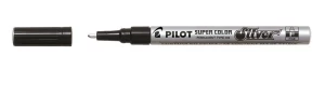 Pilot Super Color Fine Paint Marker Silver PK12