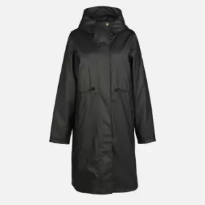 Barbour International Peaty Showerproof Matte-Shell Coat - UK 16