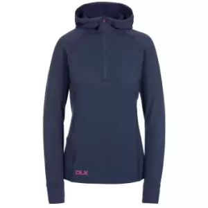 Trespass Womens/Ladies Rebecca Hooded 1/2 Zip Top (2XS) (Navy)