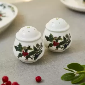 The Holly and the Ivy Salt and Pepper Set Green