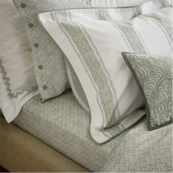 Bedeck of Belfast Yuna Fitted Sheet - Sage/White