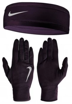 Nike Dri Fit Running Beanie with Glove Set Women