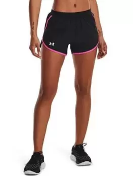 Under Armour Fly By 2.0 Short - Black/Multi, Black/Multi, Size 3XL, Women