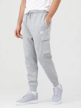 Nike Sportswear Club Fleece Cargo Joggers - Dark Grey, Size L, Men