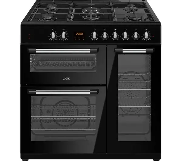 Logik LRC90B21 90cm Dual Fuel Range Cooker