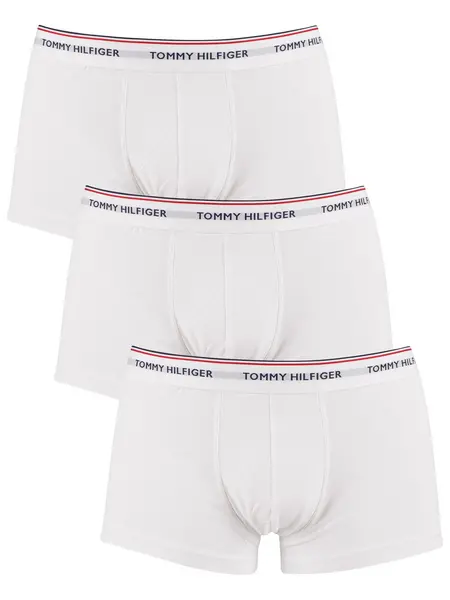 Tommy Hilfiger 3 Pack Premium Essentials Low Rise Trunks White M