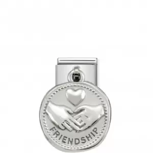 Nomination Composable Classic Charm Wishes Silver Friendship Link 331804/04