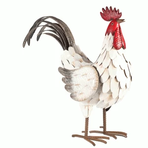 La Hacienda Realistic Steel Feathered Cockerel