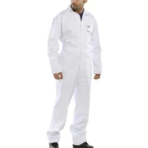 Click Workwear Cotton Drill Boilersuit White Size 46 Ref CDBSW46 Up to