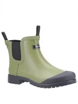 Cotswold Blenheim Welly, Green/Black, Size 5, Women