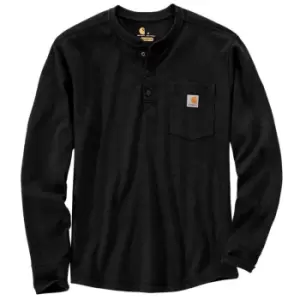 Carhartt Mens Henley Pocket Thermal Long Sleeve T Shirt M - Chest 38-40' (97-102cm)