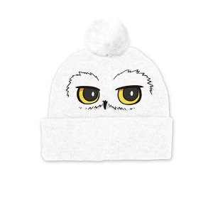 Harry Potter - Hedwig Eyes Pompom Beanie - White