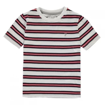 Farah Striped T-Shirt - Bright White