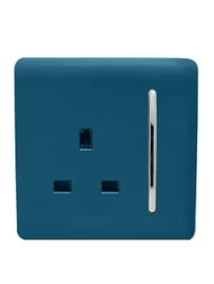 Trendiswitch 1G 13A Switched Socket Midnight Blue