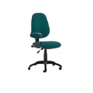 Dynamic Permanent Contact Backrest Task Operator Chair Loop Arms Eclipse I Maringa Teal Seat High Back