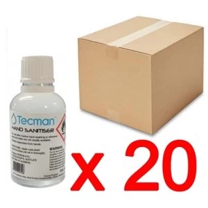 Hand Sanitiser 70% Alcohol Box of 20 x 50ml Bottles