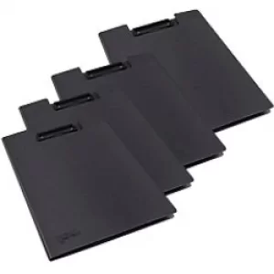 Rapesco Foldover Clipboard Antibacterial A4 Black Pack of 4