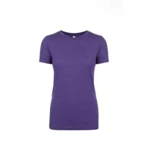 Next Level Womens/Ladies Tri-Blend T-Shirt (L) (Purple Rush)