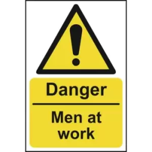 Danger Men At Work - Sign - PVC (200 x 300mm)