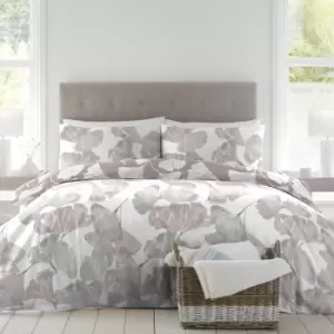 Drift Gingko Duvet Cover and Pillowcase Set Purple