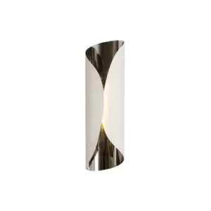 Wall Lamp, 1 x 7W LED, 3000K, 700lm, Sand White, Polished Chrome - Luminosa Lighting