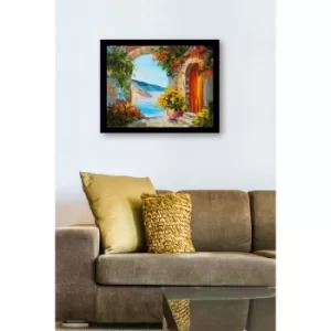 SC0874 Multicolor Decorative Framed MDF Painting