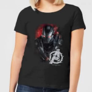 Avengers Endgame War Machine Brushed Womens T-Shirt - Black