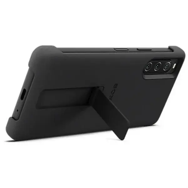 Sony Xperia 10 V Black Style Cover with Stand XQZCBDCB.ROW