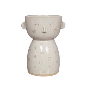 Sass & Belle Simple Face Glazed Vase