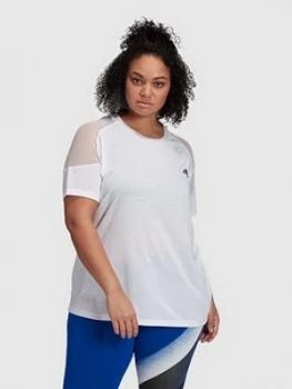 adidas UC T-Shirt (Curve) - White, Size 1X, Women