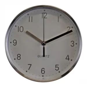 Silver Metal Table Clock