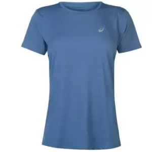 Asics Womens Core SS Running Top - Blue