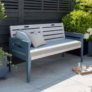 Galaxy Three Seater Bench Grey