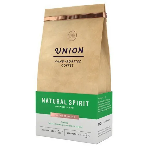 Union Natural Spirit Organic Blend Hand Roasted Ground Coffee 200g