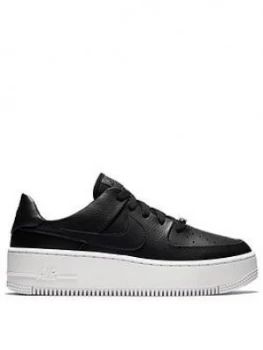 Nike Air Force 1 Sage Black White Size 7 Women