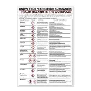 Health Hazards in The Workplace Poster 420x600mm PG23