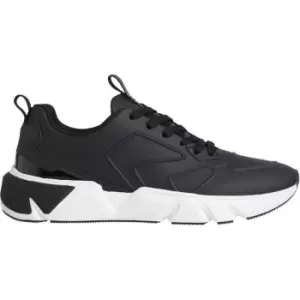 Calvin Klein Low Top Lace Up Lth Hf - Black