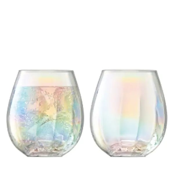 Lsa Pearl-Look Tumbler, Set of 2