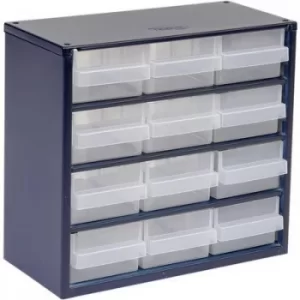 raaco 612-02 Small parts container (W x H x D) 306 x 283 x 150 mm No. of compartments: 12