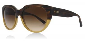 DKNY DY4149 Sunglasses Amber / Horn 374513 55mm